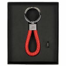 Porsche Design-portachiavi-leather-cord-red 2