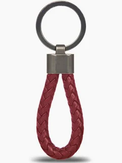 Porsche Design-portachiavi-leather-cord-red 1